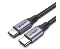 UGREEN Kabel USB-C do USB-C 3.1 PD Power Delivery 60W 1.5m czarny - 1489144 - zdjęcie 1